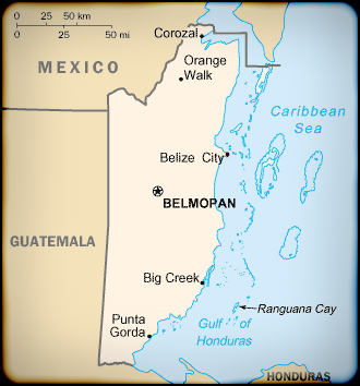 Belize Map