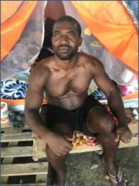 Cameroonian migrant who transited Mexico in Acunia camp in 2019